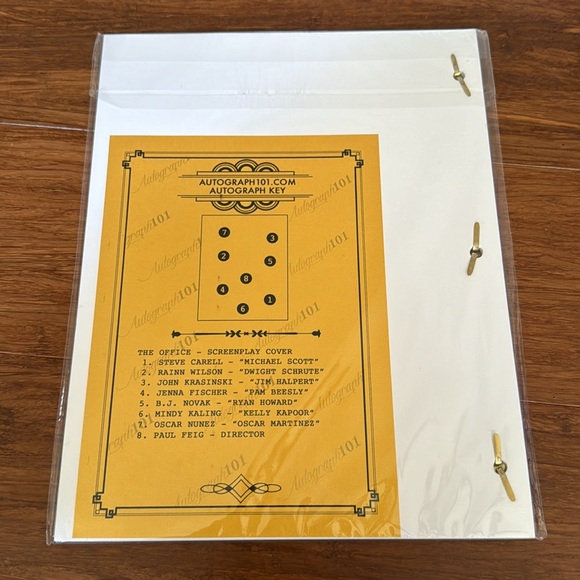 NWT The Office TV Show Cast Autographed Signed Reprint 8.5x11 Script - Picture 4 of 5